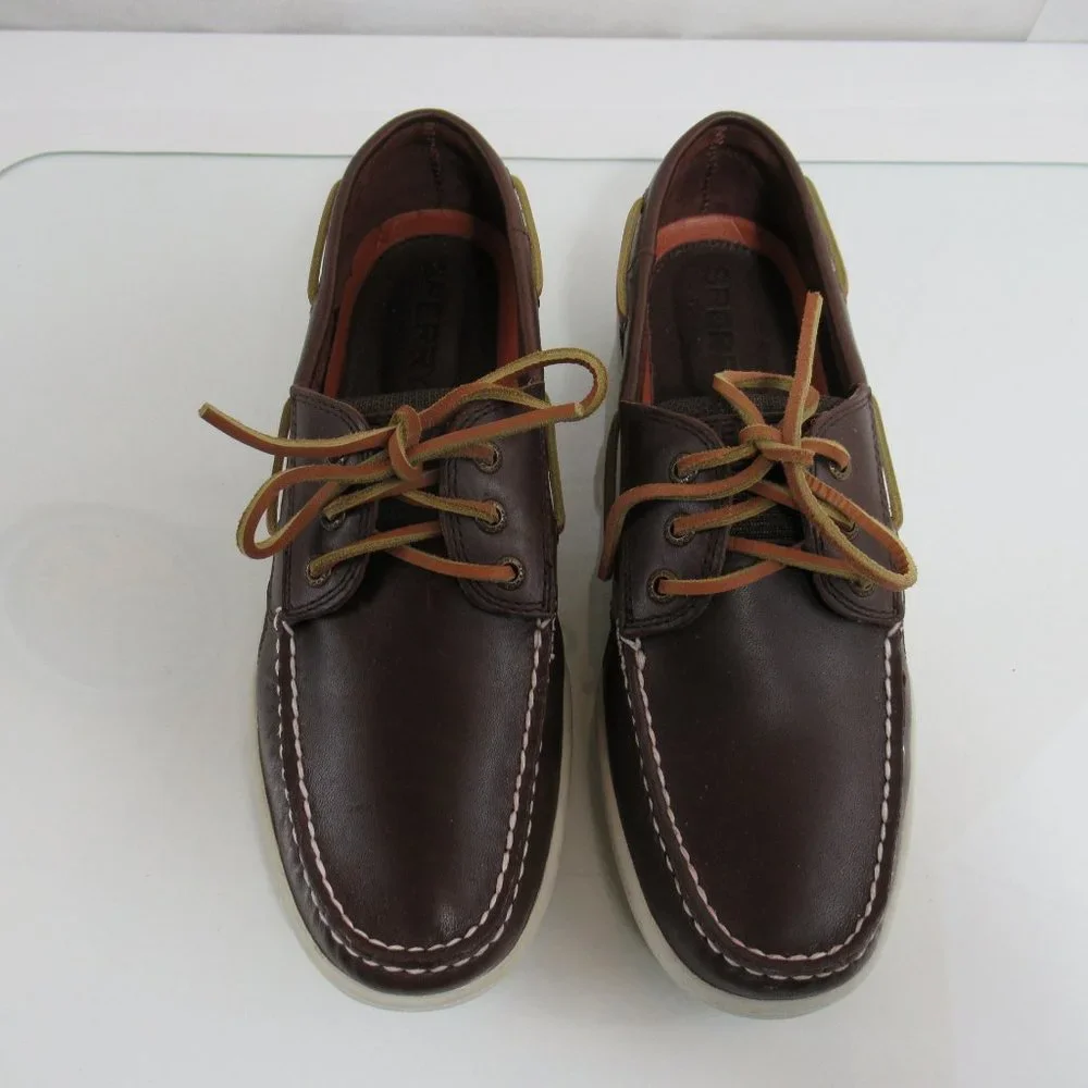 Men's SPERRY TOP SIDER Billfish 3 Eye Classic Boat Shoes Brown Size 11